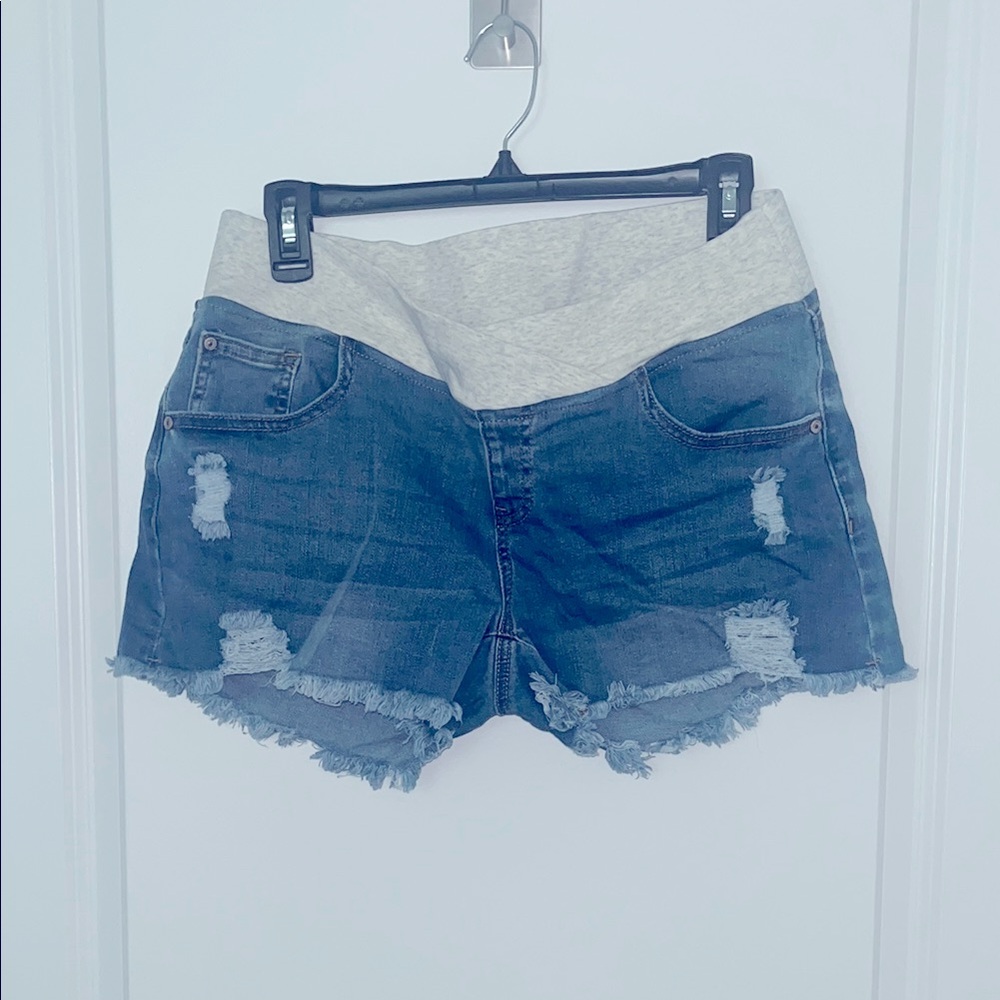 Denim Maternity Shorts